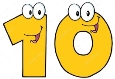 Number Ten Cartoon Character Stock Vector Image by ©HitToon #61067471
